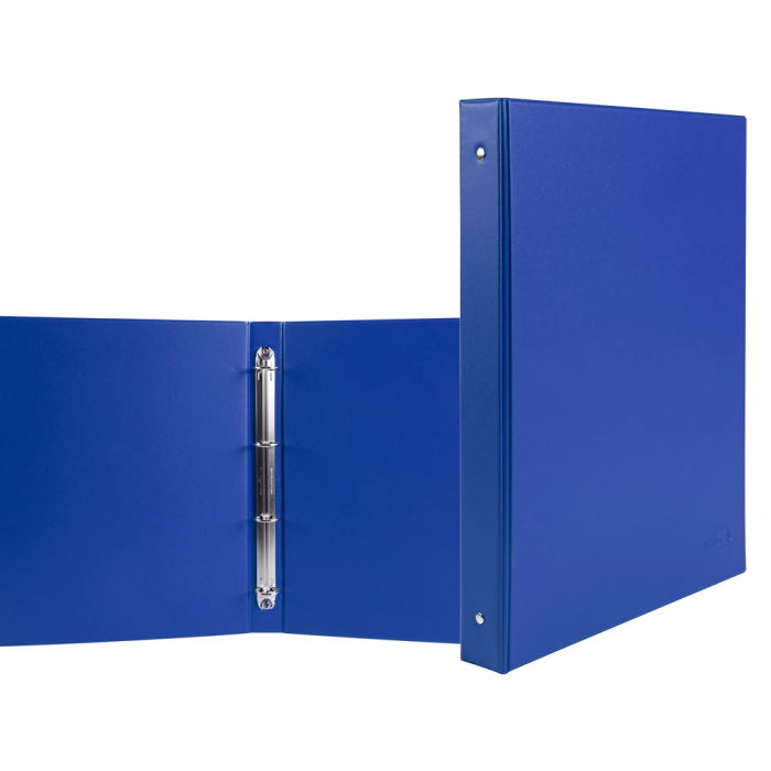 Liderpapel Carpeta 4 Anillas 25 mm Folio Plástico Color Azul Marino 1