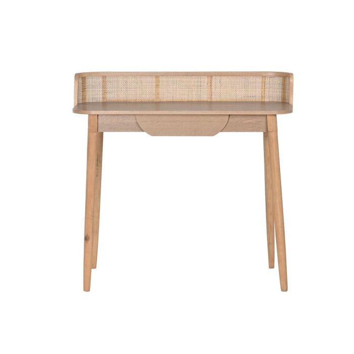 Escritorio DKD Home Decor Natural Ratán Madera de Paulonia (100 x 45 x 92 cm) 1