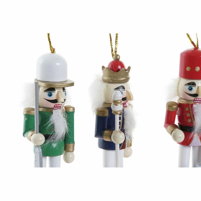 DKD Home Decor Figura Cascanueces de Navidad de Madera 3x3x10 cm Pack Surtido Colores Rojo, Azul, Blanco, Verde (4 Unidades) 3 DKD Home Decor Figura Cascanueces de Navidad de Madera 3x3x10 cm Pack Surtido Colores Rojo, Azul, Blanco, Verde (4 Unidades) 3