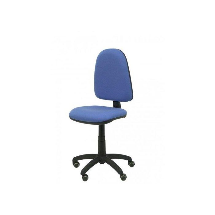 Silla Piqueras Y Crespo Ayna Mecanismo Contacto Permanente Ruedas De Parquet Asiento Y Respaldo Tapizado Bali Azul Claro