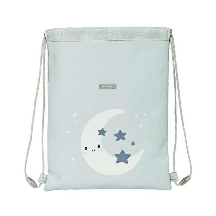 Bolsa Mochila con Cuerdas Safta Luna Gris 26 x 34 x 1 cm Bolsa Mochila con Cuerdas Safta Luna Gris 26 x 34 x 1 cm