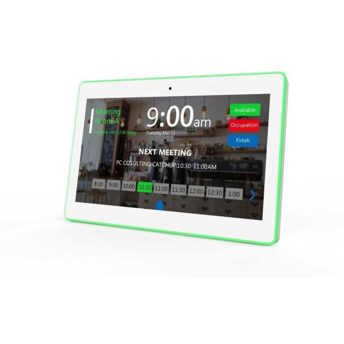 ALLNET Meetingraum RGB LED Tablet 15 Zoll RK3399 weiß Android 10 und NFC/RFID 1
