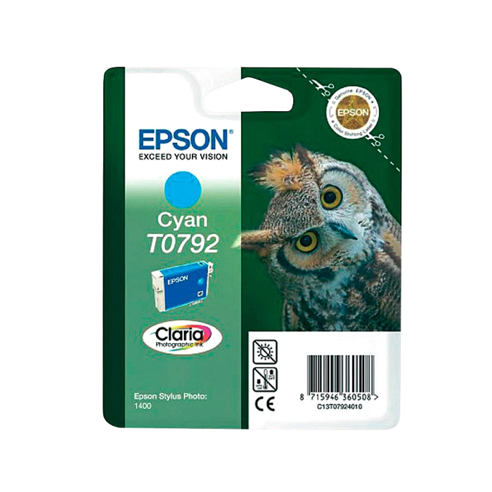 Epson TO7924 Cartucho Tinta Cian Original para Epson P50, PX650, 700W, 710, 720WD, 730WD, 800FW 1
