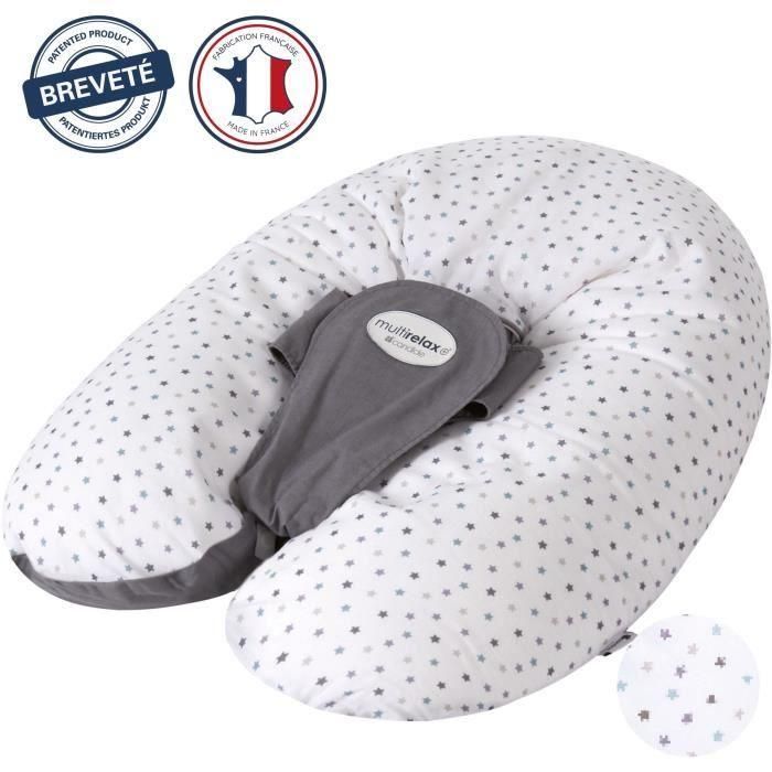 Candide CAN3275056858159 Almohada de Maternidad Multirelax Poliéster Algodón Gris Estrellas Candide CAN3275056858159 Almohada de Maternidad Multirelax Poliéster Algodón Gris Estrellas
