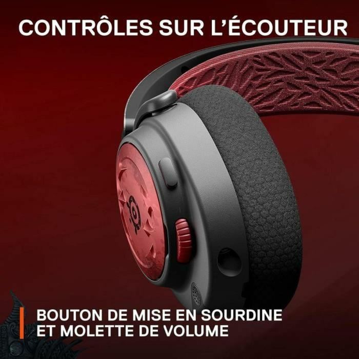 Auriculares Gaming Inalámbricos Multiplataforma - STEELSERIES - ARCTIS NOVA 7: DIABLO IV EDITION - Rojo y Negro 2