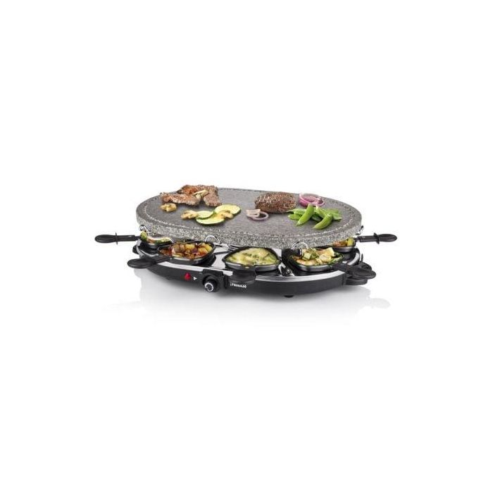 Princess 162720 Parrilla Raclette Oval Stone para 8 Personas, Plancha de Piedra Antiadherente y Termostato, 1200W 3 Princess 162720 Parrilla Raclette Oval Stone para 8 Personas, Plancha de Piedra Antiadherente y Termostato, 1200W 3
