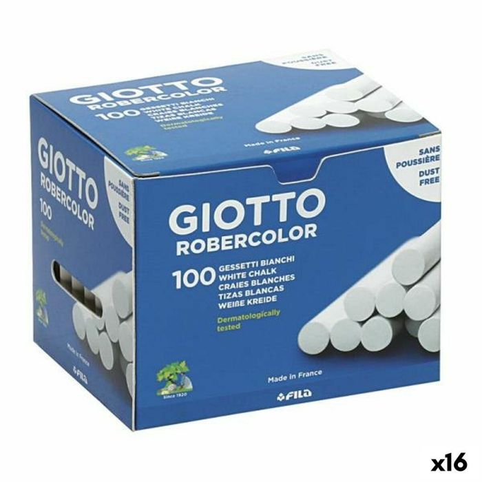 Tizas Giotto Robercolor Blanco 16 Unidades 100 Piezas Tizas Giotto Robercolor Blanco 16 Unidades 100 Piezas
