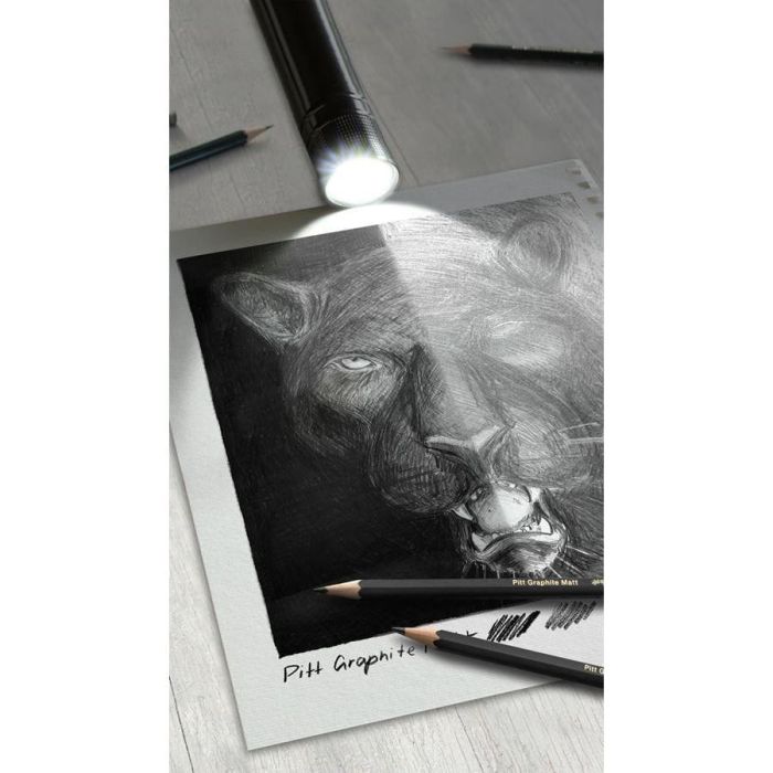 FABER-CASTELL Set Pitt Graphite Matt & Castell 9000 4 FABER-CASTELL Set Pitt Graphite Matt & Castell 9000 4