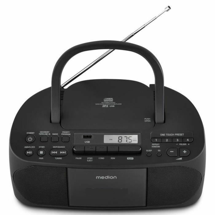 Medion MED4061275057881 Radio CD K7 FM 2x3W RMS Negra 5 Medion MED4061275057881 Radio CD K7 FM 2x3W RMS Negra 5