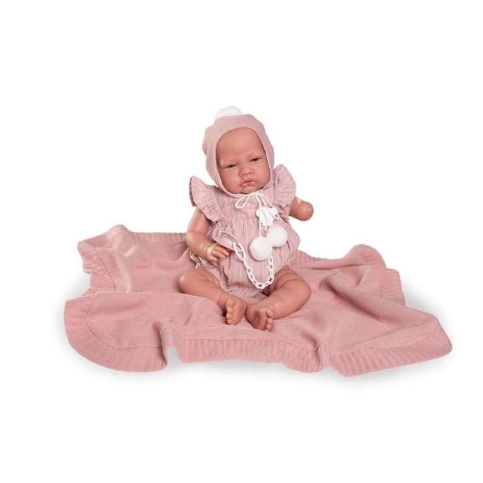 Muñeca recién nacida inclusiva con mantita 42 cm Muñeca recién nacida inclusiva con mantita 42 cm