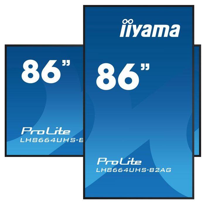 iiyama 86" 3840x2160, UHD IPS DLED panel, Haze 25% 500cd/m², Landscape and Portrait 3 iiyama 86" 3840x2160, UHD IPS DLED panel, Haze 25% 500cd/m², Landscape and Portrait 3