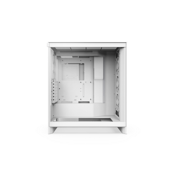 NZXT CM-H72FW-R1 H7 Flow RGB Midi Tower Blanco PC Caja de Ordenador con Flujo de Aire Optimizado y Panel de Vidrio Templado, 244x468x544mm 1
