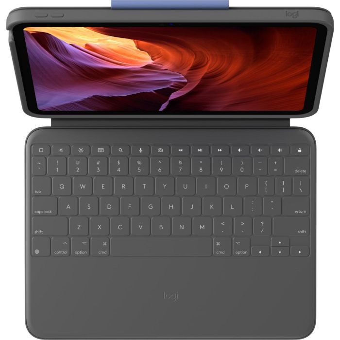 Teclado Bluetooth con Soporte para Tablet Logitech 920-011200 Grafito QWERTZ 1