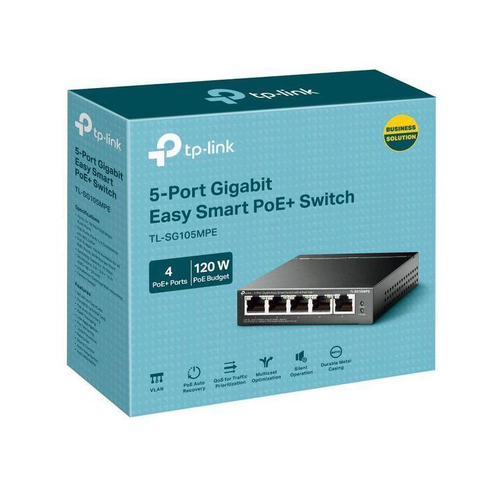 Switch Tp - Link Tl - Sg105Mpe 5 Puertos 2 Switch Tp - Link Tl - Sg105Mpe 5 Puertos 2