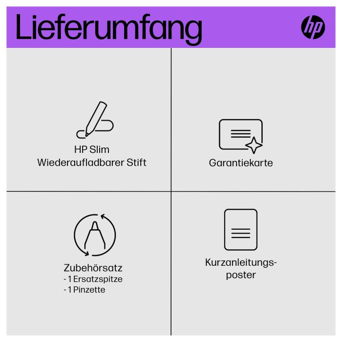 HP Lápiz Recargable Slim para HP ProBook con Carga Rápida y Diseño Elegante 4