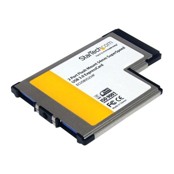 StarTech.com Tarjeta Adaptador ExpressCard/54 2X USB 3.0 con UASP 2 Puertos SuperSpeed hasta 5 Gbps para portátil