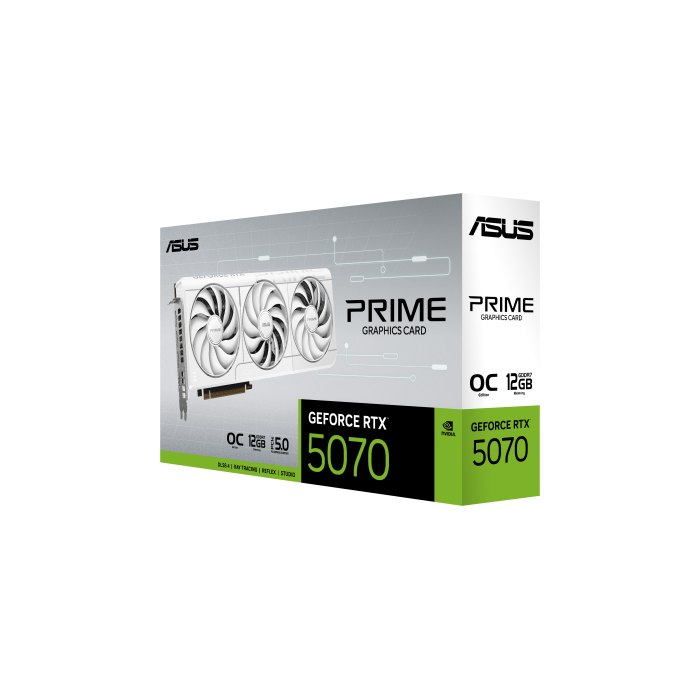 ASUS Prime GeForce RTX 5070 12GB GDDR7 White - 90YV0M19-M0NA00, PCIe 5.0, 3 Ventiladores, HDMI 2.1b, DisplayPort 2.1b 8 ASUS Prime GeForce RTX 5070 12GB GDDR7 White - 90YV0M19-M0NA00, PCIe 5.0, 3 Ventiladores, HDMI 2.1b, DisplayPort 2.1b 8