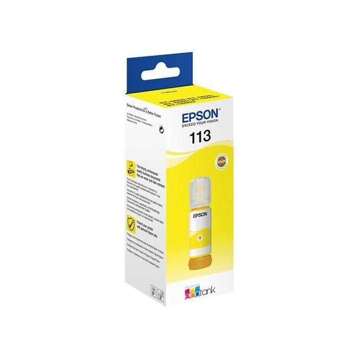 Epson Tinta Amarilla Ecotank 127 ML para ET-5850, ET-5800, ET-16650, ET-16600, ET-5880, ET-5170 - Nº 113 1