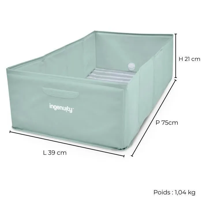 Ingenuity Bañera Plegable para Bebé ING0074451172678 Portátil con Forro Impermeable, Fácil de Limpiar 2