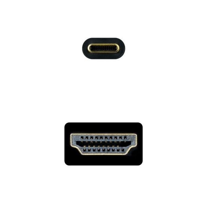 Nanocable 10.15.5135 Cable Conversor USB-C a HDMI 1.4 4K 30Hz Thunderbolt 3 5m Negro 2 Nanocable 10.15.5135 Cable Conversor USB-C a HDMI 1.4 4K 30Hz Thunderbolt 3 5m Negro 2