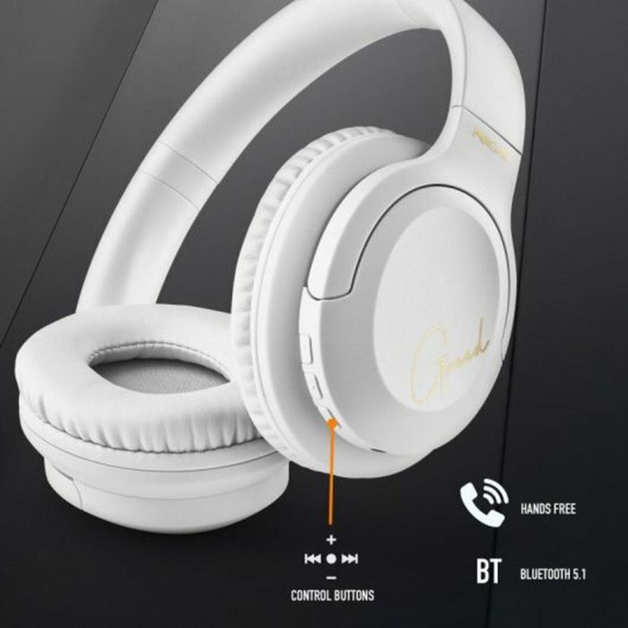 Auriculares Bluetooth con Micrófono NGS ARTICAGREEDWHITE Blanco 6