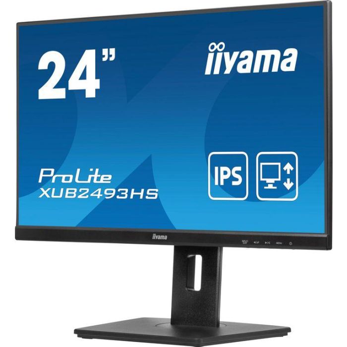 Iiyama XUB2493HS-B6 Monitor 24" IPS FHD 1920x1080 100Hz 4ms HDMI DisplayPort Altavoces Ajuste Altura 3
