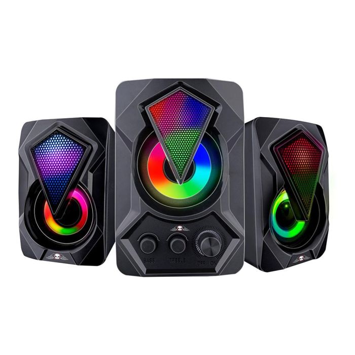 Altavoces gaming luz rgb no fear