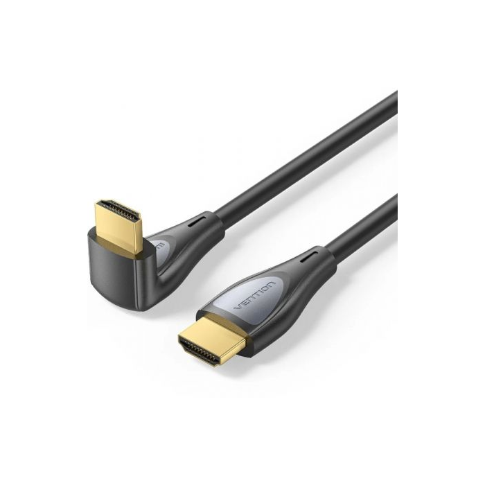 Cable HDMI 2.0 4K Acodado Vention ALRBI/ HDMI Macho - HDMI Macho/ 3m/ Negro 0 Cable HDMI 2.0 4K Acodado Vention ALRBI/ HDMI Macho - HDMI Macho/ 3m/ Negro 0