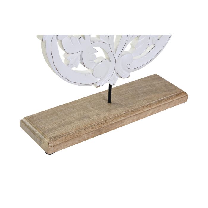 DKD Home Decor Decoración Romántica de Sobremesa de Mango y Metal Blanca 9x36x30 cm (4 Unidades) 2 DKD Home Decor Decoración Romántica de Sobremesa de Mango y Metal Blanca 9x36x30 cm (4 Unidades) 2