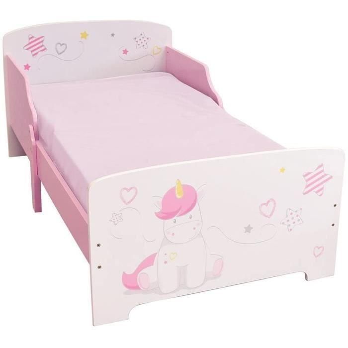 Fun House Cama Licorne 140x70 cm con lamas para niños 1