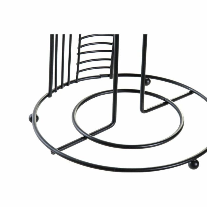 DKD Home Decor Portarrollos Loft Negro Metal 18.5 x 31.5 x 18.5 cm 1