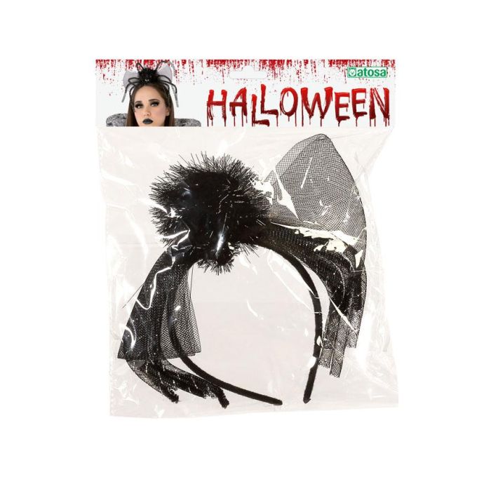 Diadema Halloween Araña Patas Largas Negro Mujer Adulto 1