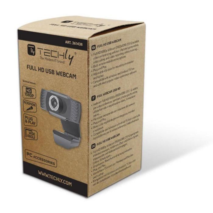Techly CMOS, 1920x1080, 25 fps, USB 2.0, 75x25x35 mm 1 Techly CMOS, 1920x1080, 25 fps, USB 2.0, 75x25x35 mm 1