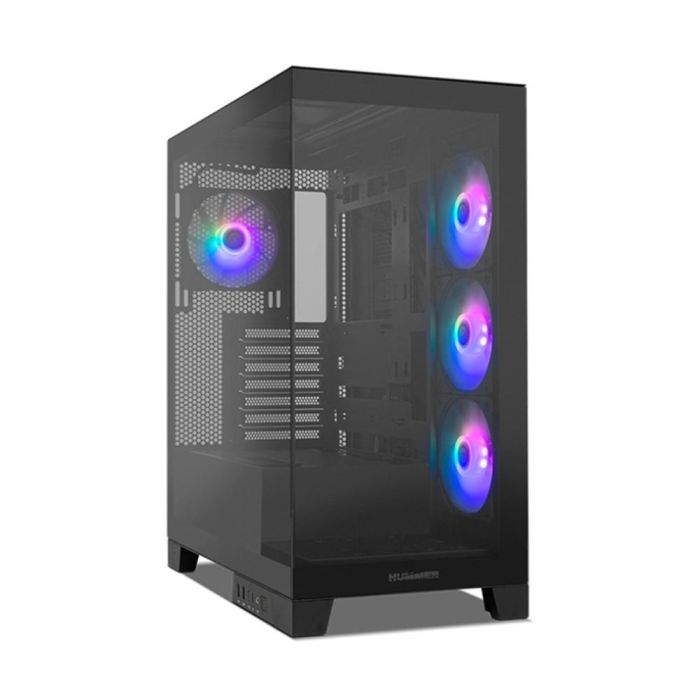 NOX Hummer Glock Semitorre ATX Cristal Templado Frontal y Lateral Negro 0 NOX Hummer Glock Semitorre ATX Cristal Templado Frontal y Lateral Negro 0