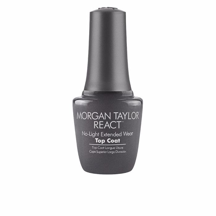 Morgan Taylor REACT Top Coat para Uñas 15 ml Duración y Brillo Profesional Morgan Taylor REACT Top Coat para Uñas 15 ml Duración y Brillo Profesional