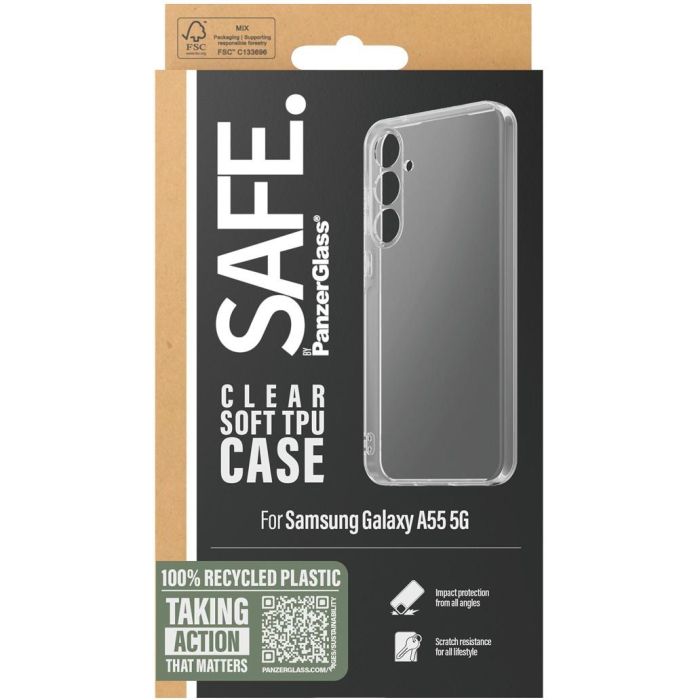 PanzerGlass SAFE. by Funda Transparente para Samsung Galaxy A55 5G 2