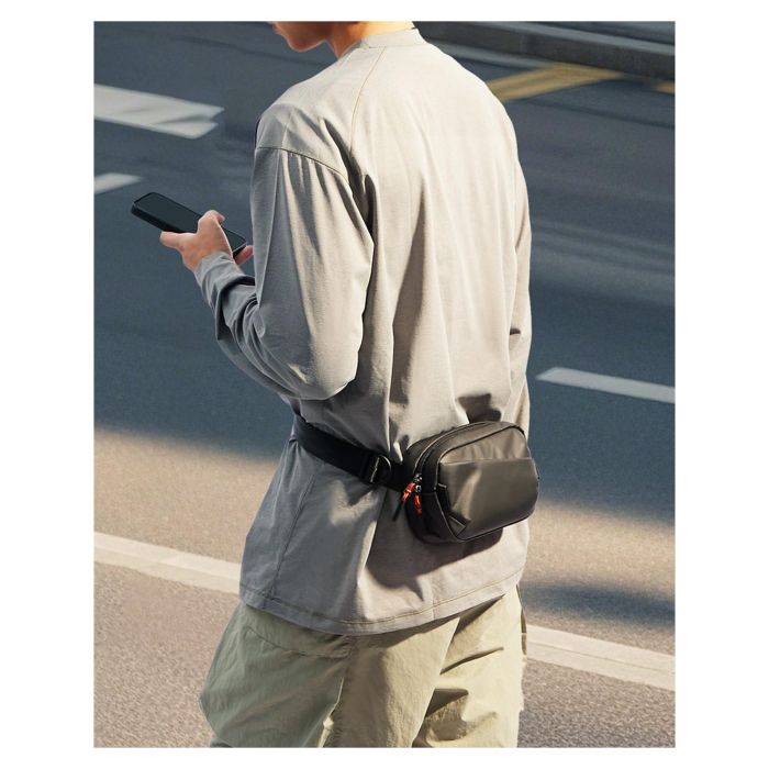 Inateck FB01002 Riñonera Unisex de Poliéster Negra 24.5cm x 14cm x 5.5cm 3