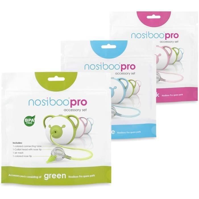 Nosiboo Pro Juego de Accesorios Original Rosa - Kit de Repuesto para Aspirador Nasal Infantil, incluye Cabeza Colibrí y boquillas 2 Nosiboo Pro Juego de Accesorios Original Rosa - Kit de Repuesto para Aspirador Nasal Infantil, incluye Cabeza Colibrí y boquillas 2