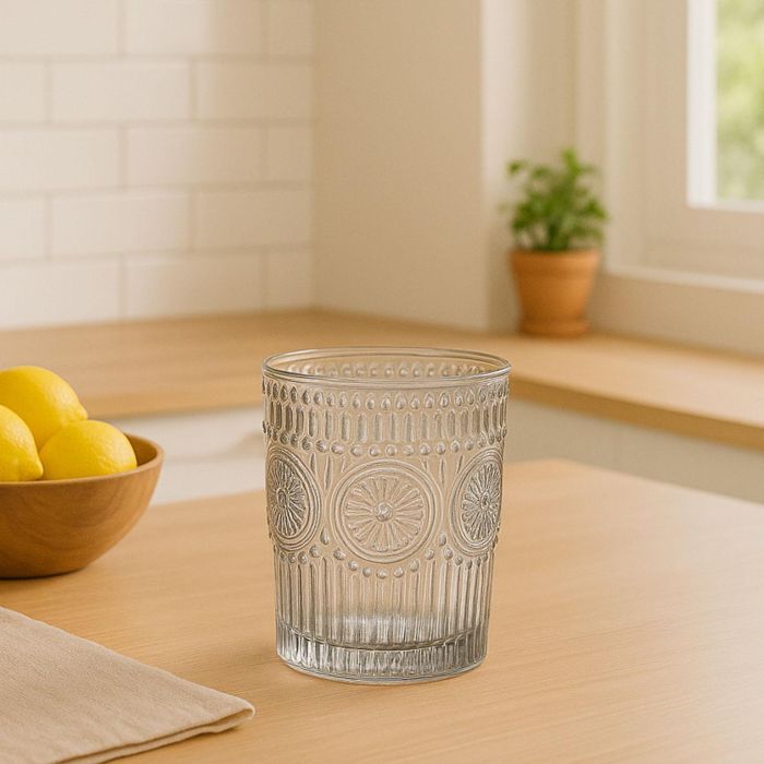 Vaso de Cristal Girasol 260 ml - Versa, 8x10 cm (4 Unidades) 1 Vaso de Cristal Girasol 260 ml - Versa, 8x10 cm (4 Unidades) 1