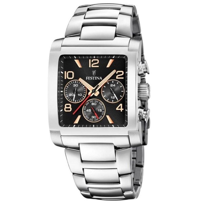 Reloj Hombre Festina F20652/4 Negro Plateado