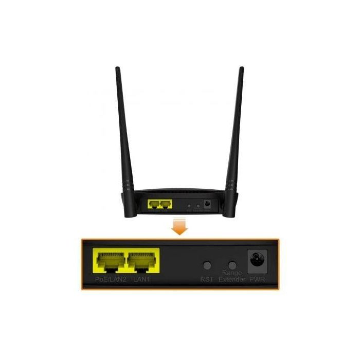 Punto de Acceso Inalámbrico Tenda AC AP4 300Mbps/ 2.4GHz/ 2 Antenas de 5dBi/ WiFi 802.11n/g/b 4