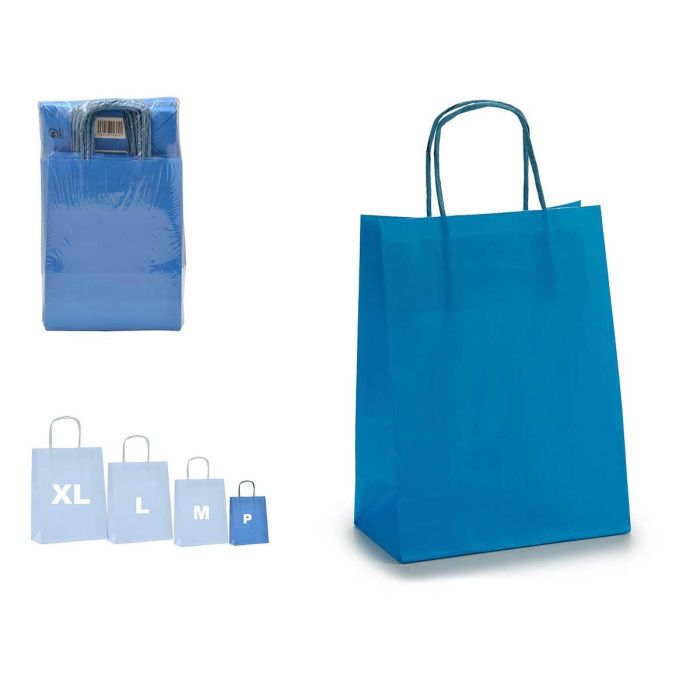 Bolsa de Papel Azul Mini Pincello 18x31 cm (150 Unidades)