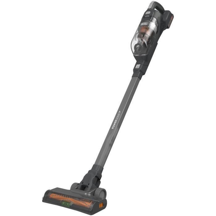 Aspiradora escoba - BLACK & DECKER - BHFEA18D1-QW - 33 AW - 18 V 2.0 Ah - 2 velocidades - Gris titanio Aspiradora escoba - BLACK & DECKER - BHFEA18D1-QW - 33 AW - 18 V 2.0 Ah - 2 velocidades - Gris titanio