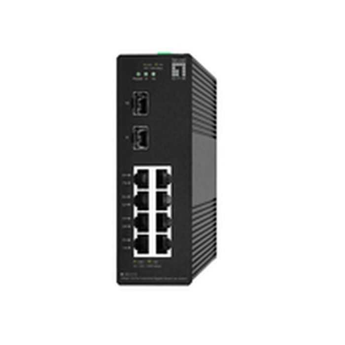 LevelOne IGS-2110 Switch Gestionado Industrial Gigabit Ethernet 8x RJ45 10/100/1000 2x SFP Capa 2 IP30 -40 a 75°C 2