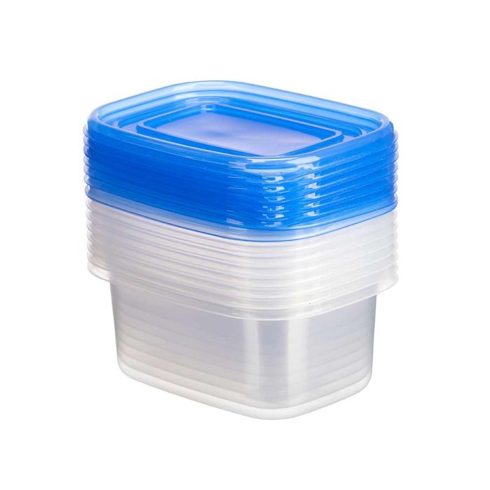 Set 8 Fiambreras Tapa Rectangular 660Ml Leknes 15X14CM (8 Unidades) 1 Set 8 Fiambreras Tapa Rectangular 660Ml Leknes 15X14CM (8 Unidades) 1