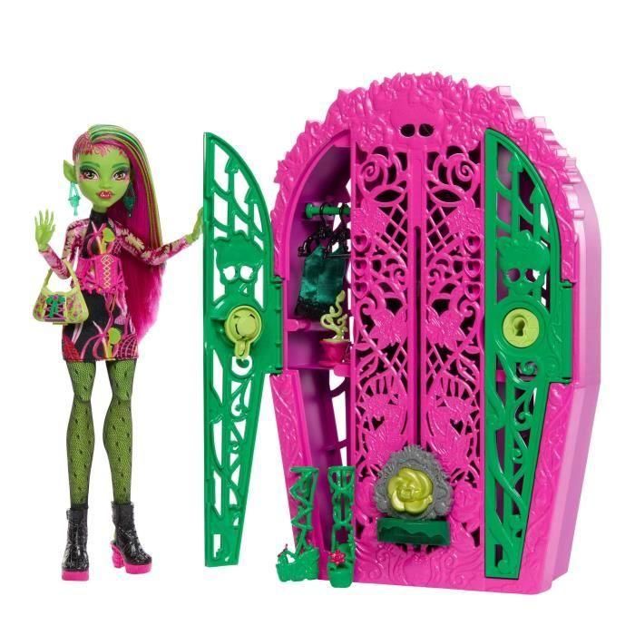 Mattel Muñeca Monster High Venus McFlytrap con Armario, Ropa y Accesorios. Juguete para Niñas de 4 Años o más.