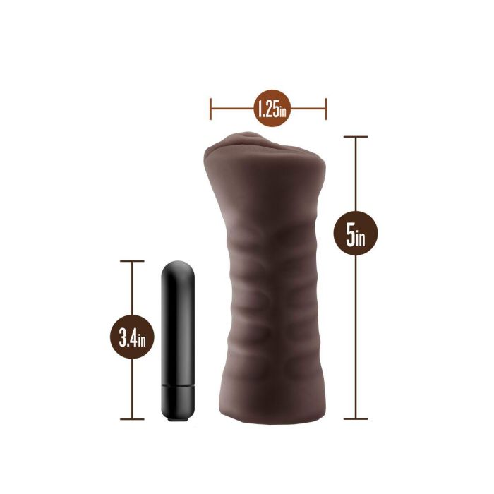 Masturbador Masculino Blush Hot Chocolate Brianna Marrón 3 Masturbador Masculino Blush Hot Chocolate Brianna Marrón 3