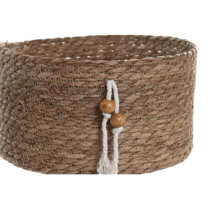 Cesta Basicos DKD Home Decor Natural 30 x 15 x 30 cm Set de 3 (2 Unidades) 1
