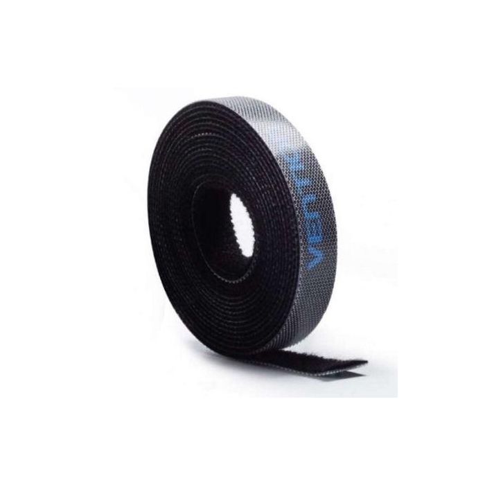 Vention KAABA Tira Sujetacables Organizador de Cables de Velcro de Nailon Fuerte Reutilizable Corte Libre 1m Negro 0 Vention KAABA Tira Sujetacables Organizador de Cables de Velcro de Nailon Fuerte Reutilizable Corte Libre 1m Negro 0