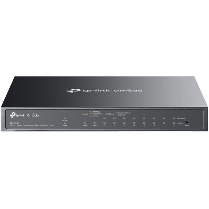TP-LINK Omada ES210GMP Switch Gestionado Gigabit Ethernet 10 Puertos PoE Negro 0 TP-LINK Omada ES210GMP Switch Gestionado Gigabit Ethernet 10 Puertos PoE Negro 0